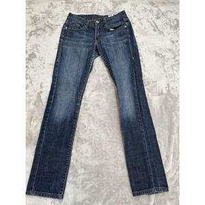 Levis 531 Jeans Womens 4M Blue Low Skinny Leg Denim Cotton Stretch Medium Wash